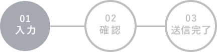 入力→確認→送信完了